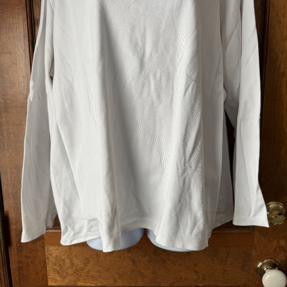 Lands' End White Turtleneck Top Size 2X (20W-22W) - Picture 4 of 11